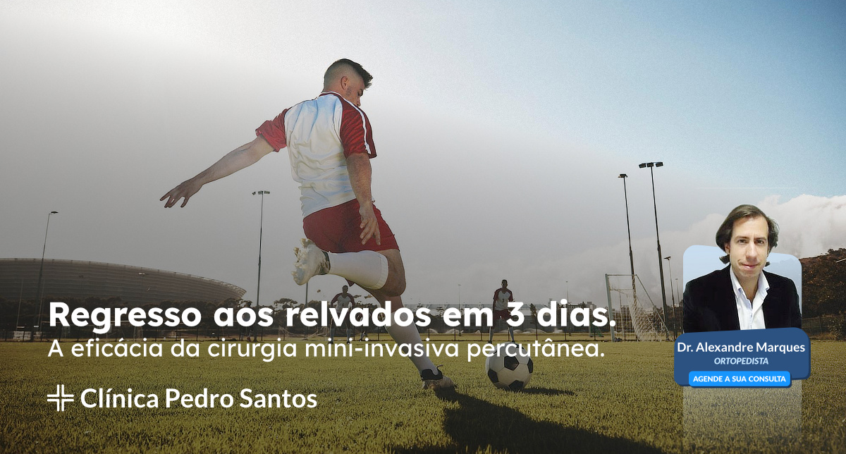 Regresso aos relvados em 3 dias.  A eficácia da cirurgia mini invasiva da mão.